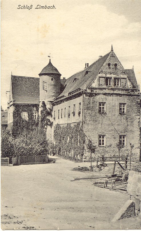 Altes Herrenhaus Rittergut Limbach historisches Foto